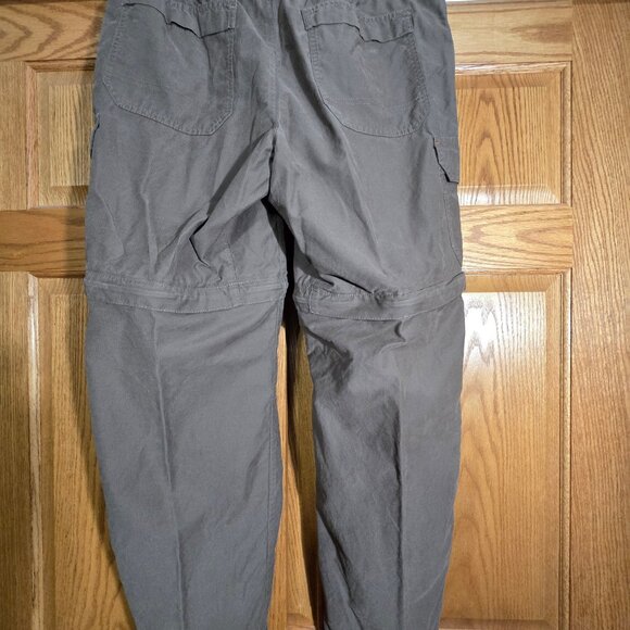 Eddie Bauer Zip Off Stretchable Waistband Pants Medx32 [Brown] - Picture 2 of 2